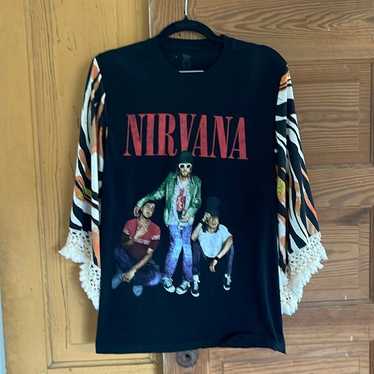 Upcycled Nirvana band Tshirt - image 1