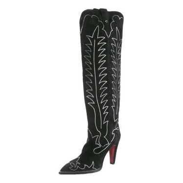 Christian Louboutin Velvet cowboy boots