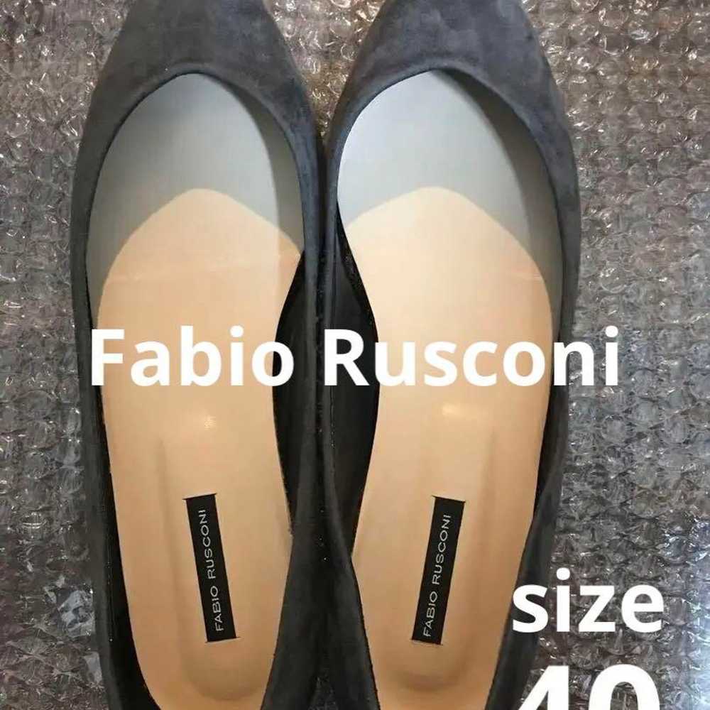 Fabio Rusconi 40 Gray Nubuck Flat Pumps - image 1