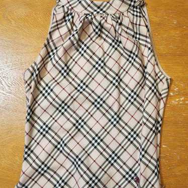 Outlets Burberry Blue Label Bow Tie Classic Nova Check Bustier Camisole