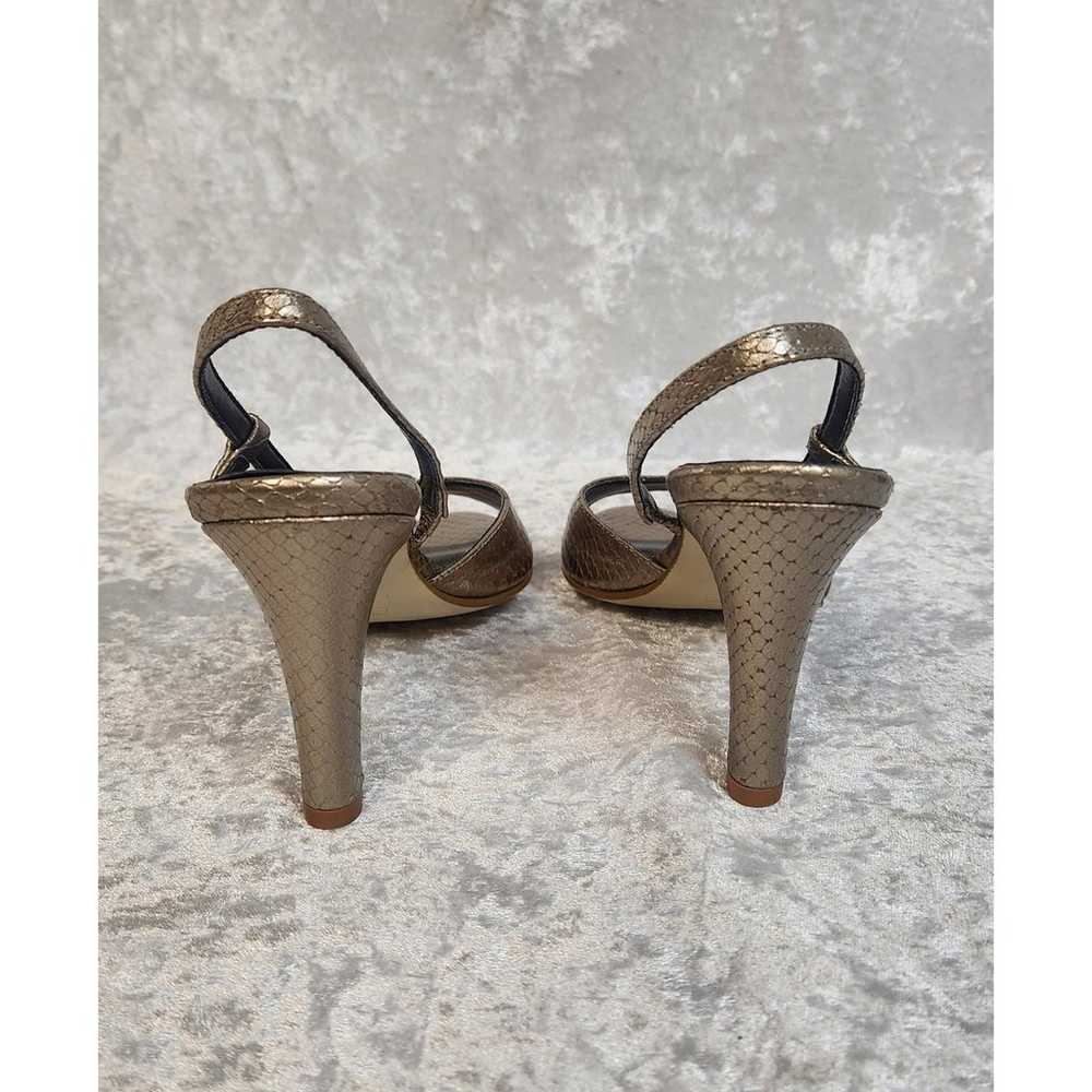 Harolds Women Gold Strappy Heels Made in Italy-Si… - image 7