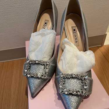 DIANA Silver Glitter Pumps Diana Bijou