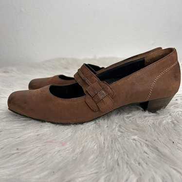 Paul Green Shoes Women's Size 10 Brown Leather Di… - image 1