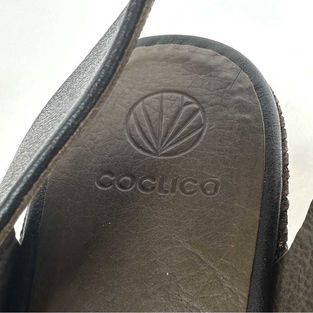 COCLICO RYE WEDGE Black Leather Sandal Size EU(37… - image 10