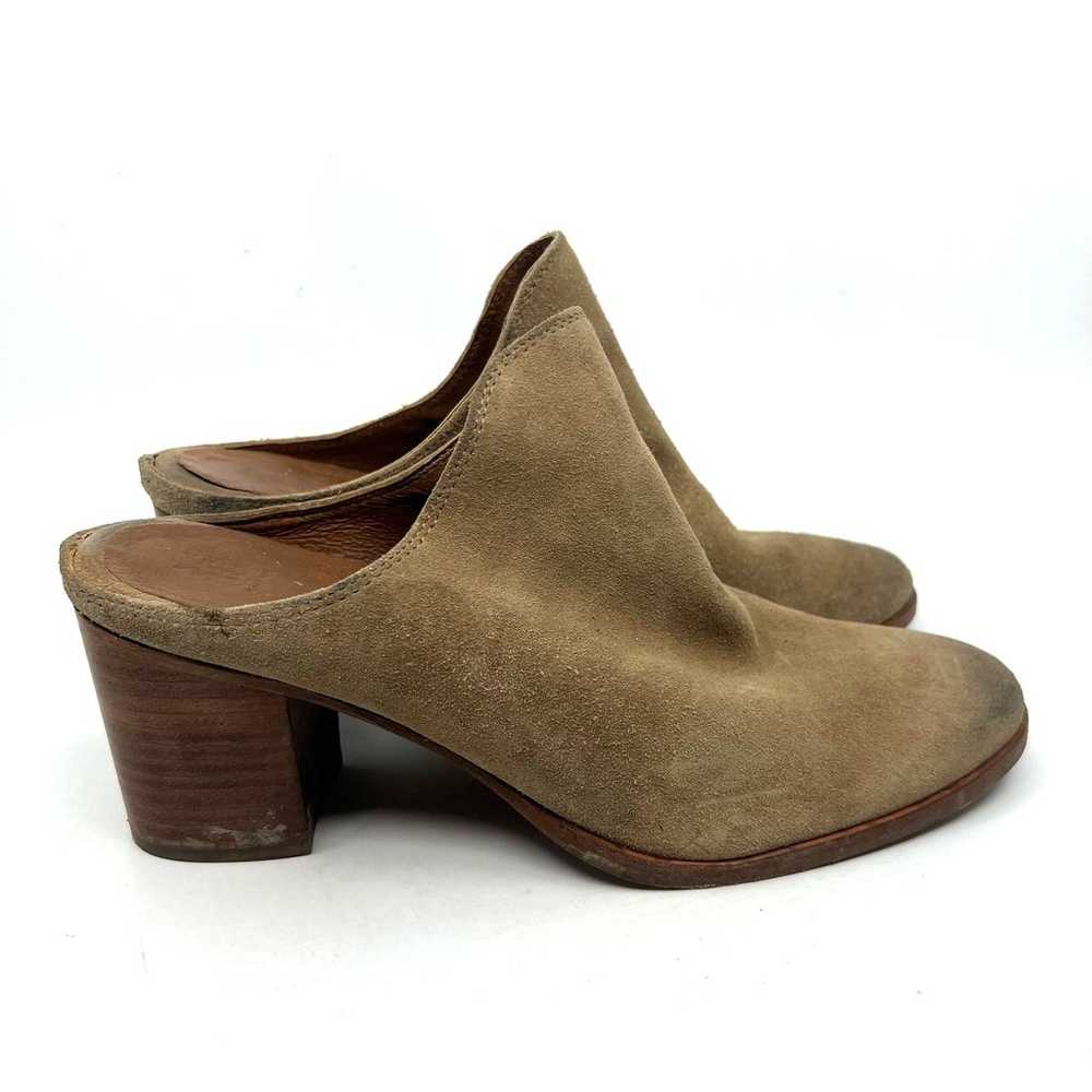 Frye Naomi Suede Heeled Mules Women's 9.5 US - image 3