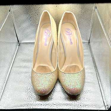 Bouquets iridescent heels