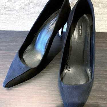 ZARA Two-tone Pumps 38 Navy Black