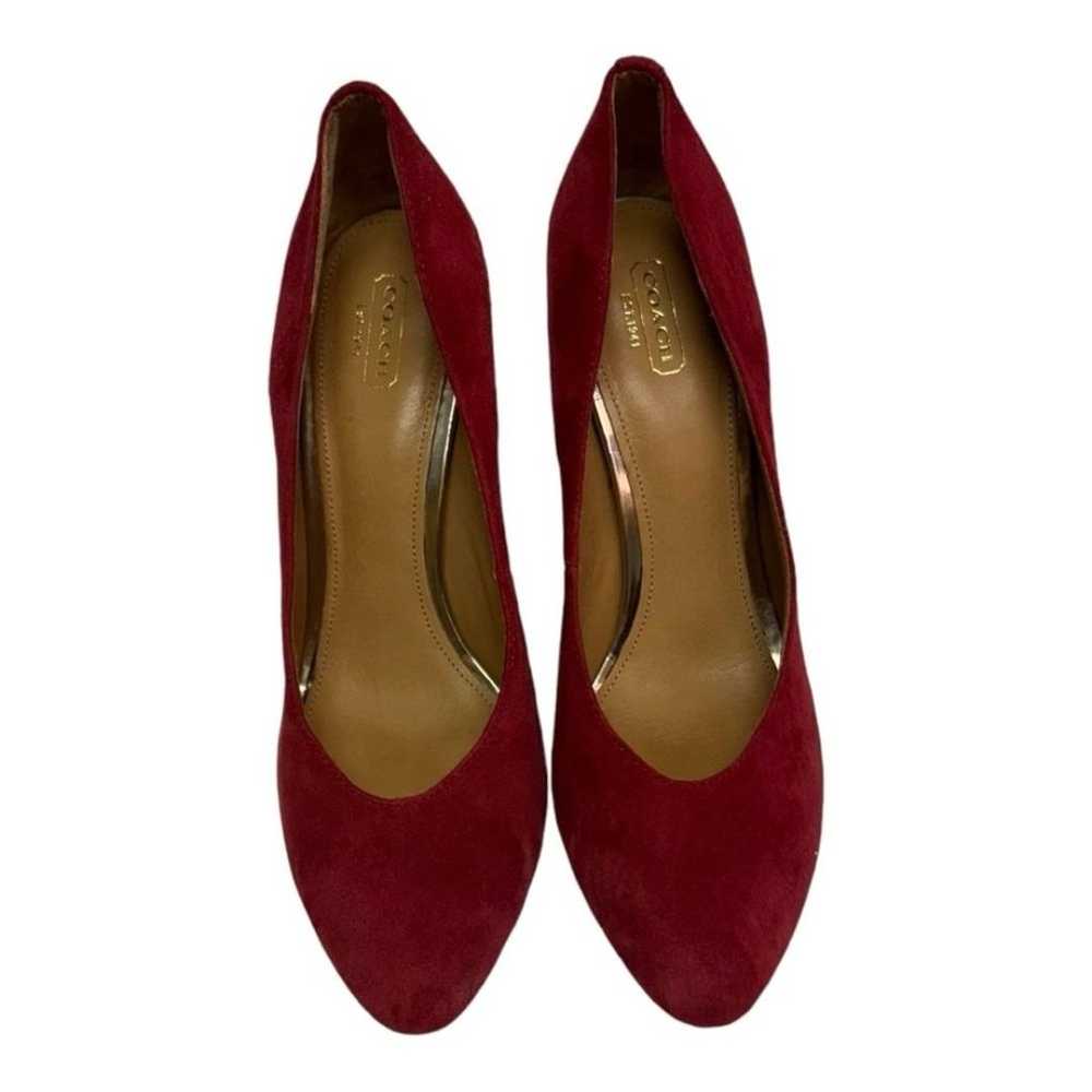 Coach Urban  Red Suede  Preppy Office Stiletto He… - image 3