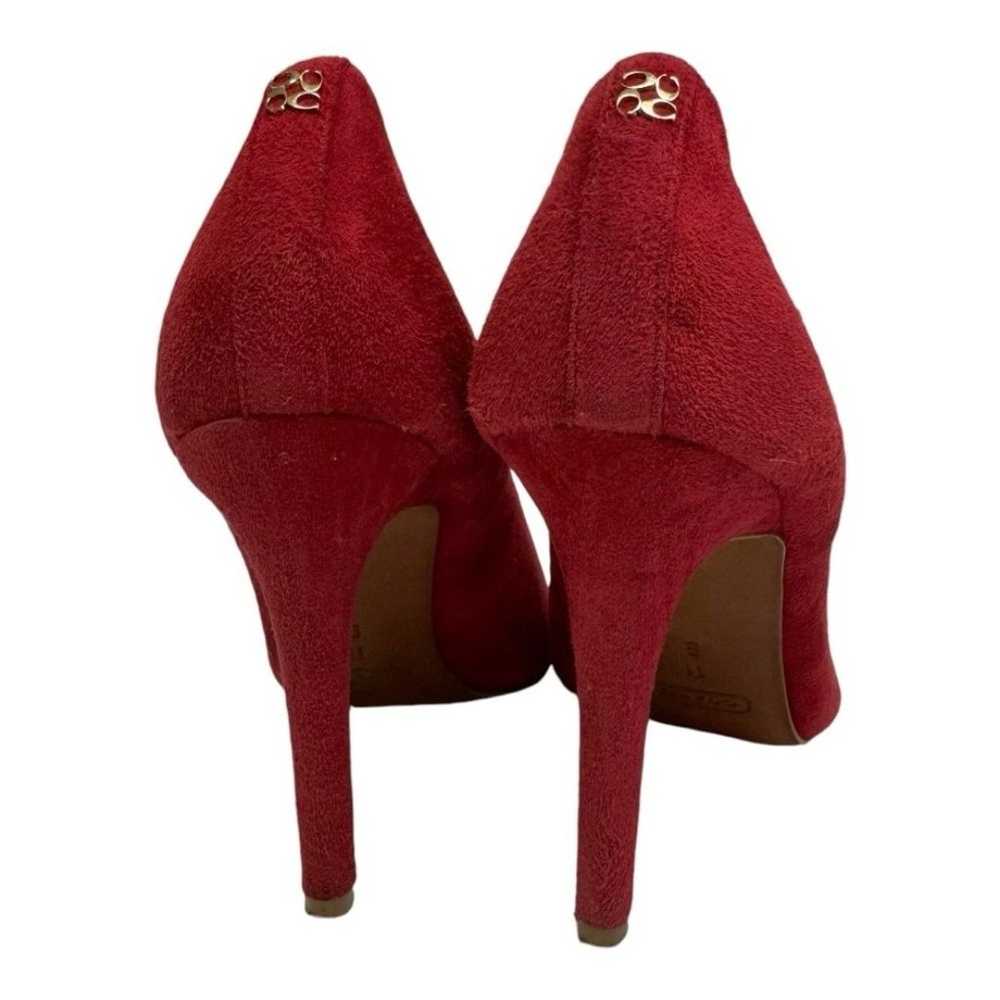 Coach Urban  Red Suede  Preppy Office Stiletto He… - image 5