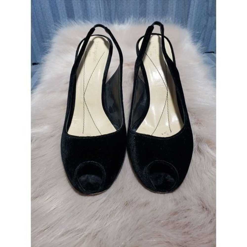 Kate Spade Open toe velvet heel shoes Size 8.5 - image 2