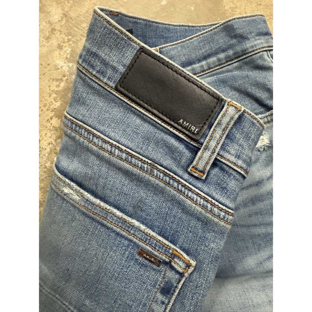 Amiri Amiri Jeans Light Wash Plain Thrasher Used … - image 3