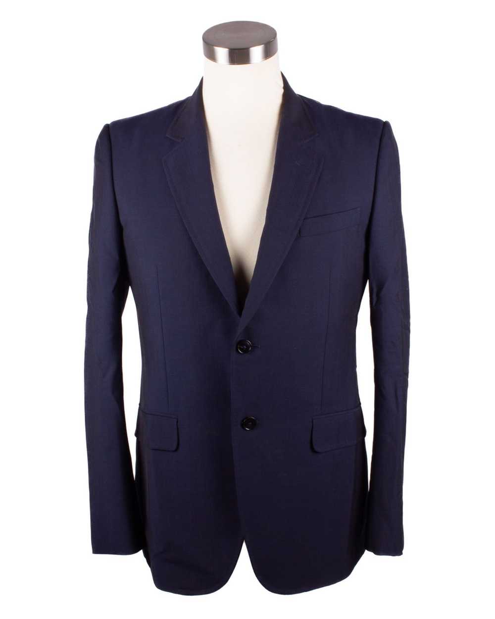 Gucci GUCCI DARK NAVY WOOL BLAZER JACKET - image 1