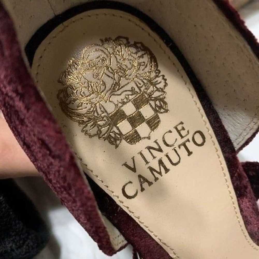 Vince Camuto Robeka Velvet High Heel Sandals Burg… - image 10