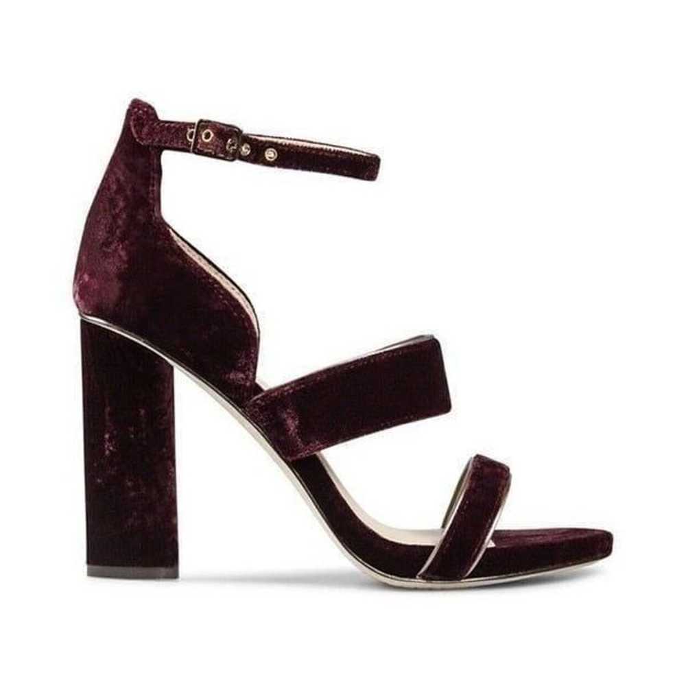 Vince Camuto Robeka Velvet High Heel Sandals Burg… - image 4