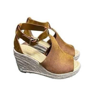 City Classified Tan Faux Suede Espadrille Open Toe