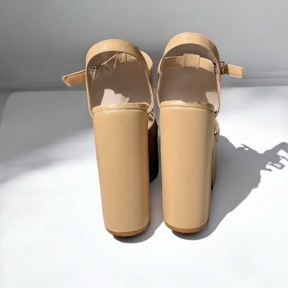 NEW Schutz Tan Minimalist Neutral Patent Leather … - image 3