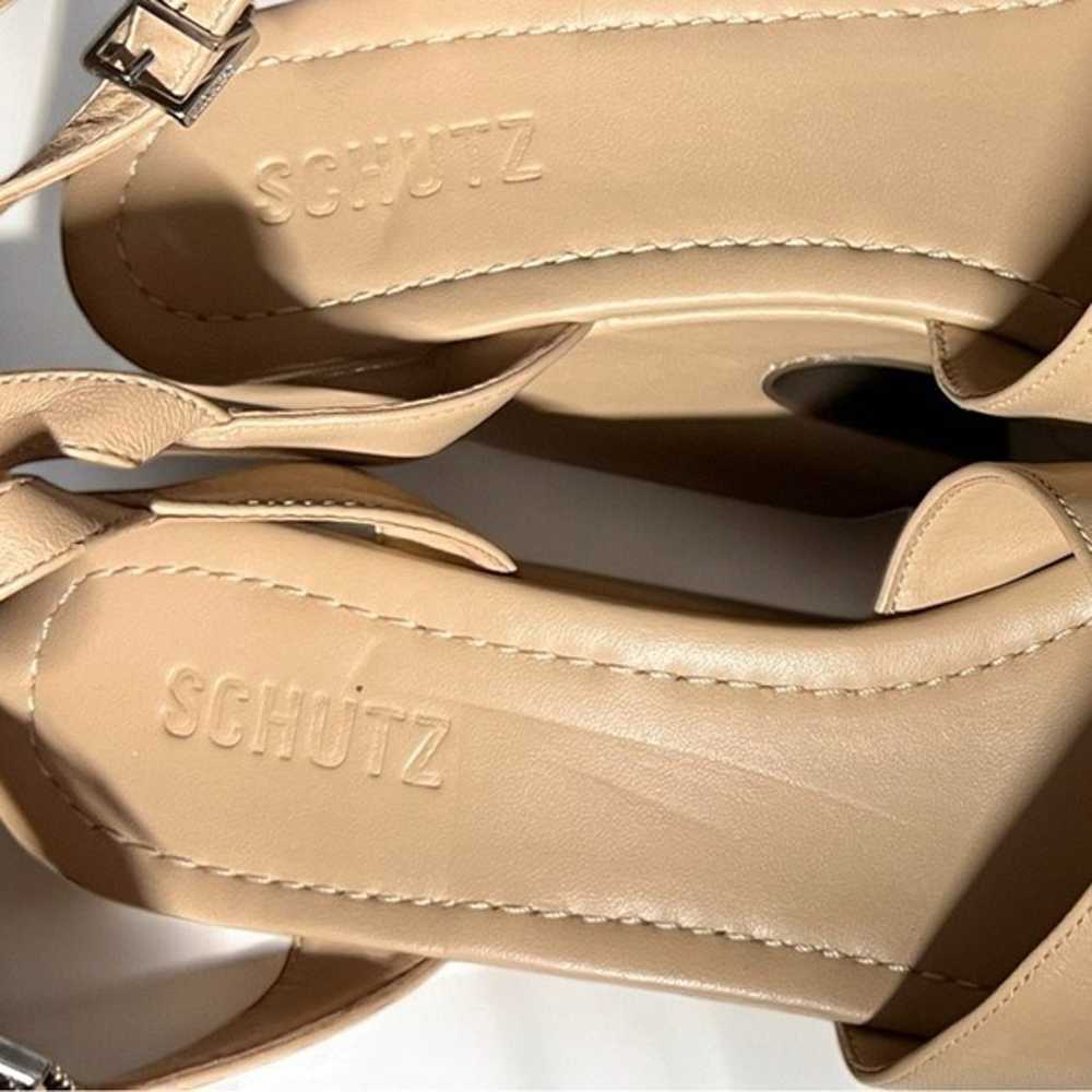 NEW Schutz Tan Minimalist Neutral Patent Leather … - image 7