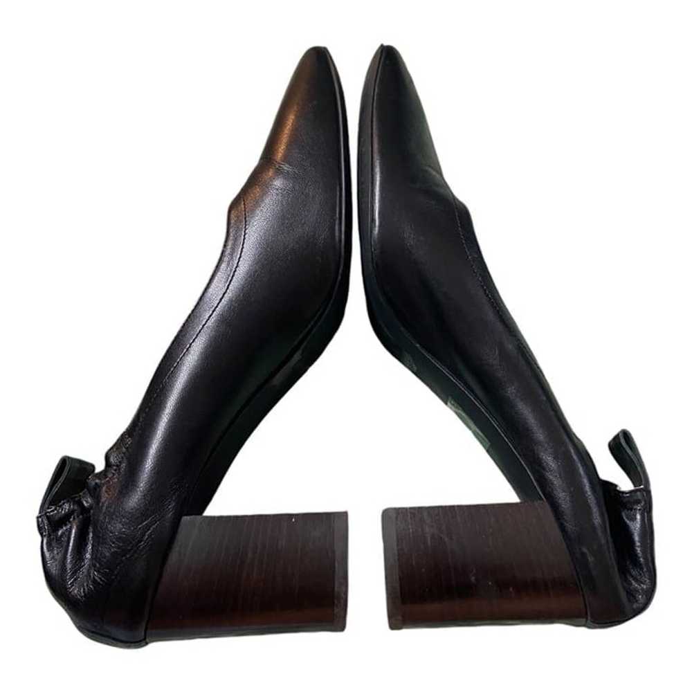 Everlane Leather Day Heel 8.5 Black Ballet Italia… - image 3