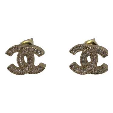 Chanel CC crystal earrings