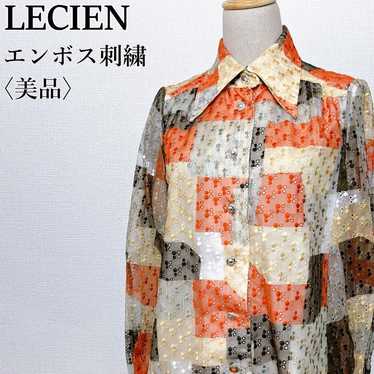 【Beautiful Item】Lucien Embossed Embroidery ◎ Beje… - image 1