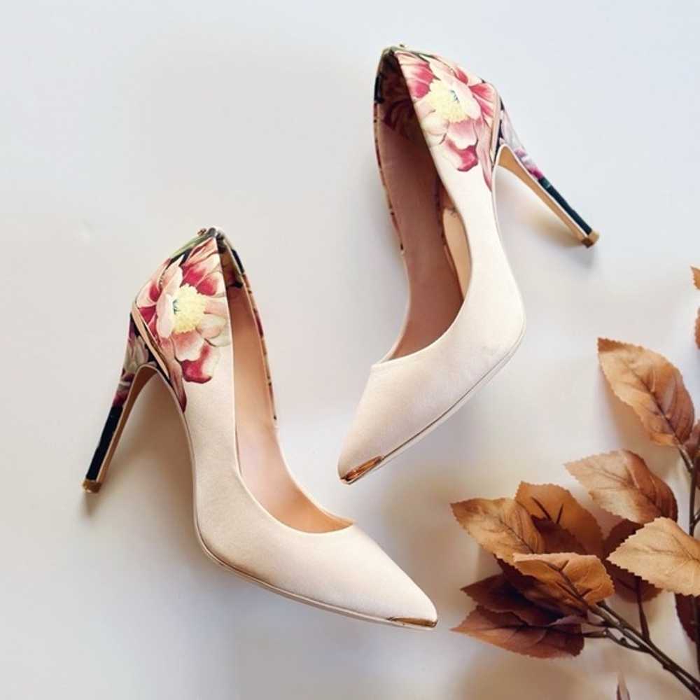 Ted Baker Floral Print Pink Pump - image 1