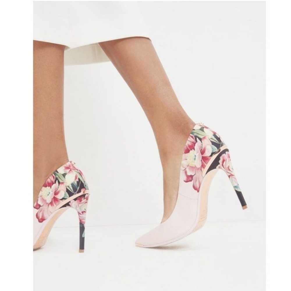 Ted Baker Floral Print Pink Pump - image 2