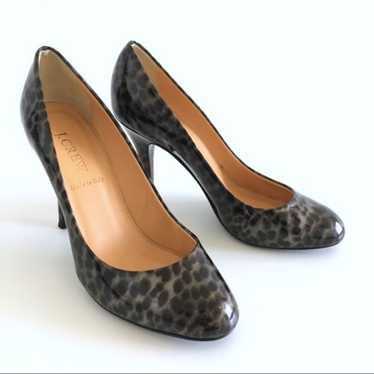 J. Crew Mona Tortoise Leopard Patent Leather Pumps