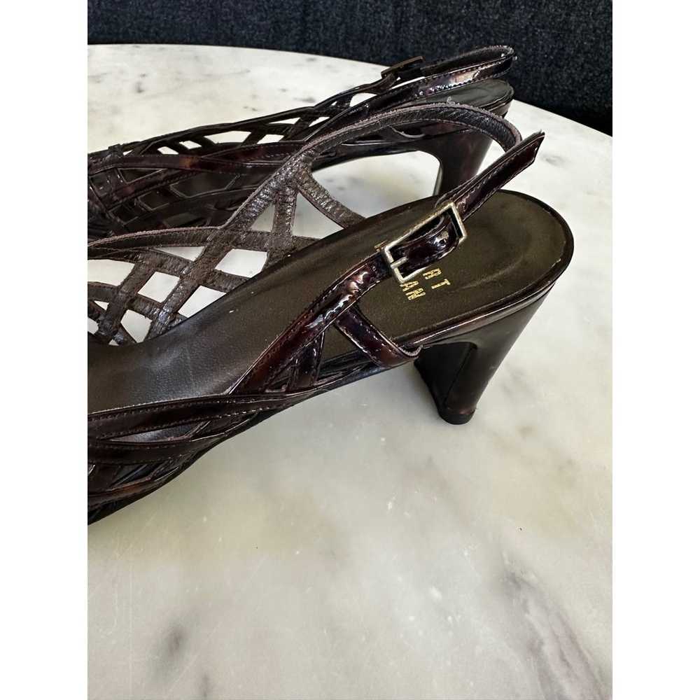 Stuart Weitzman Tortoise Tangle Sandal Heels SZ 8M - image 9