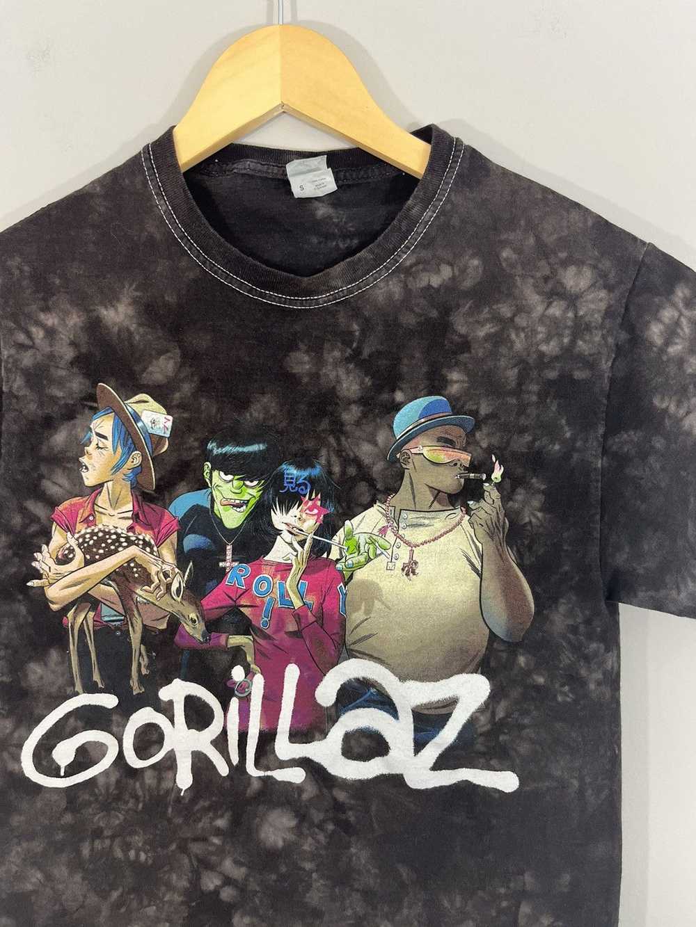 Band Tees GORILLAZ Tye Dye Y2K Band Tee - image 2