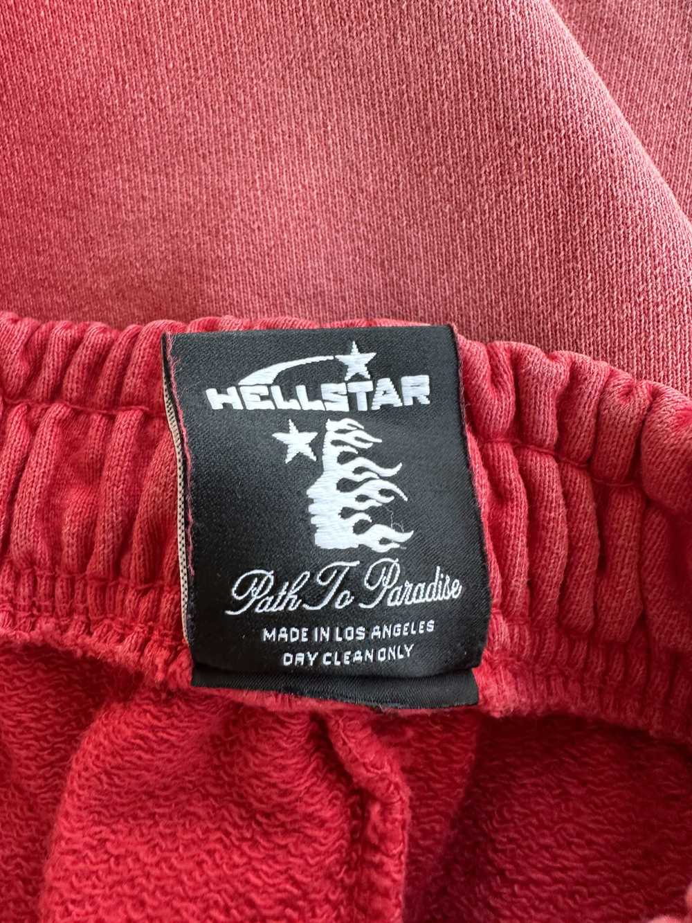 HELLSTAR Hellstar Red & White Flame Sweatpants - image 3