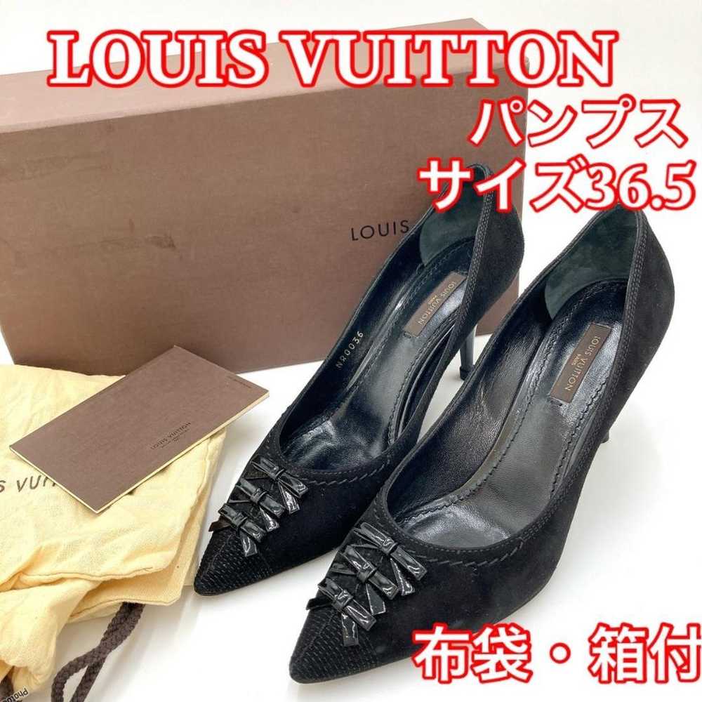 LOUIS VUITTON Pumps Black Ribbon 1218 - image 1