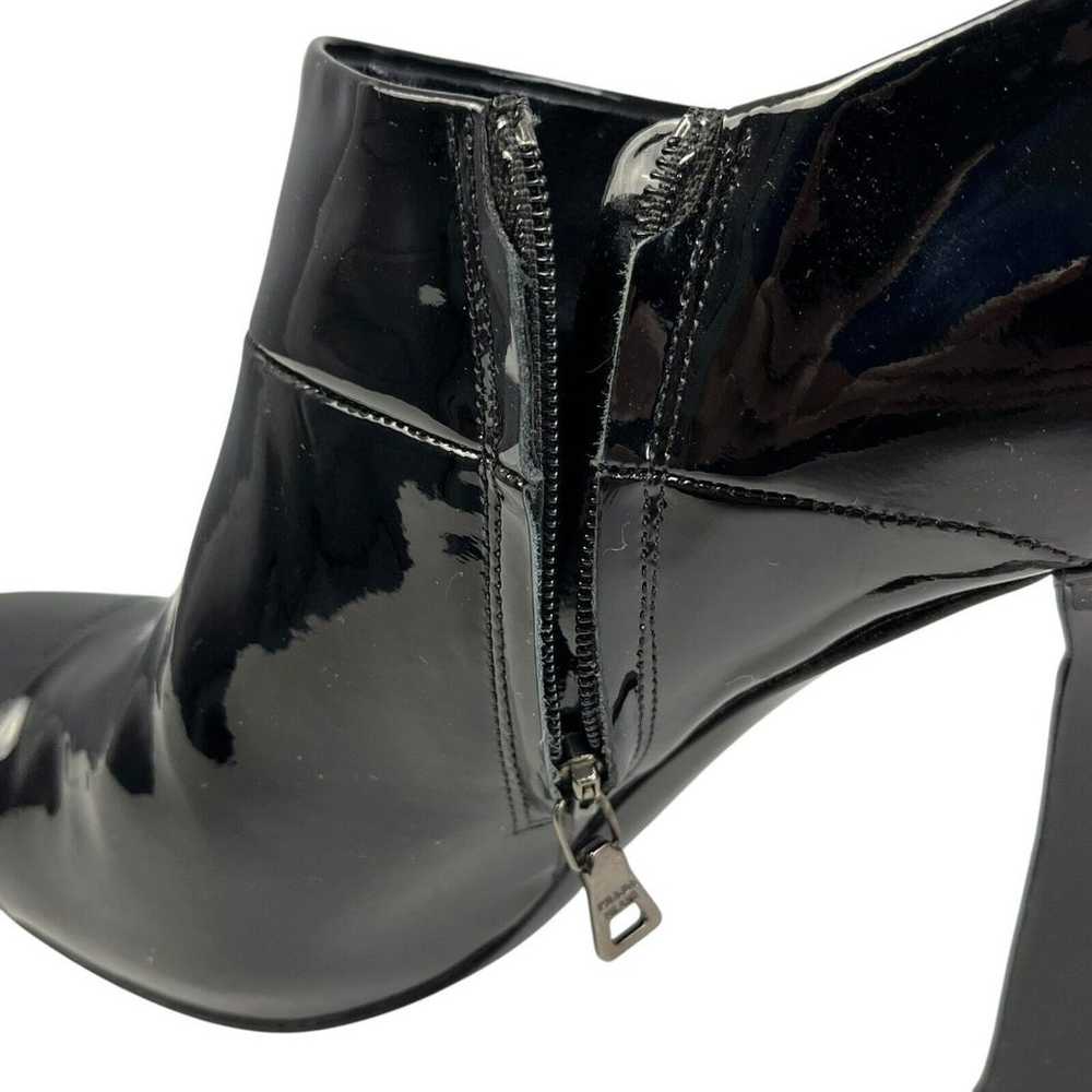 Prada Patent Leather D'Orsay High Heel Ankle Boot… - image 9