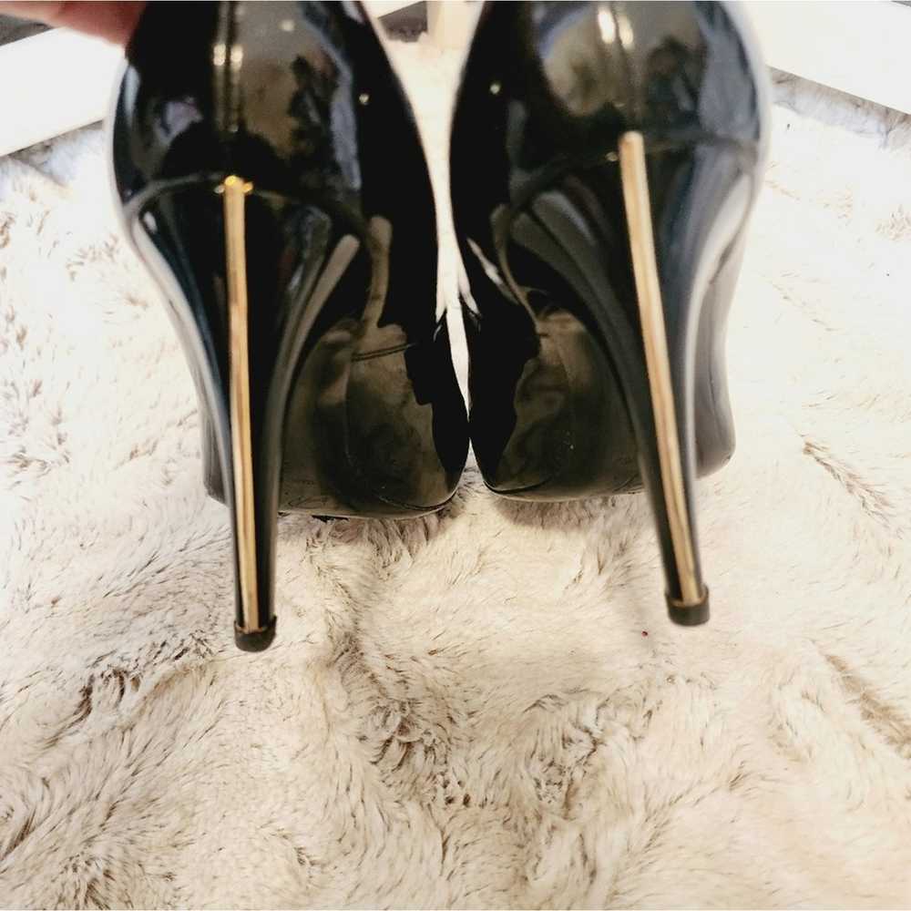 ROGER VIVIER BLACK PATENT LEATHER HEELS WITH GOLD… - image 9