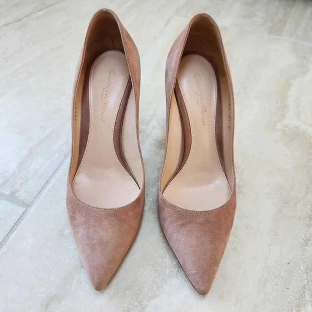 Gianvito Rossi 85mm Suede Pumps Praline Size 37 - image 3