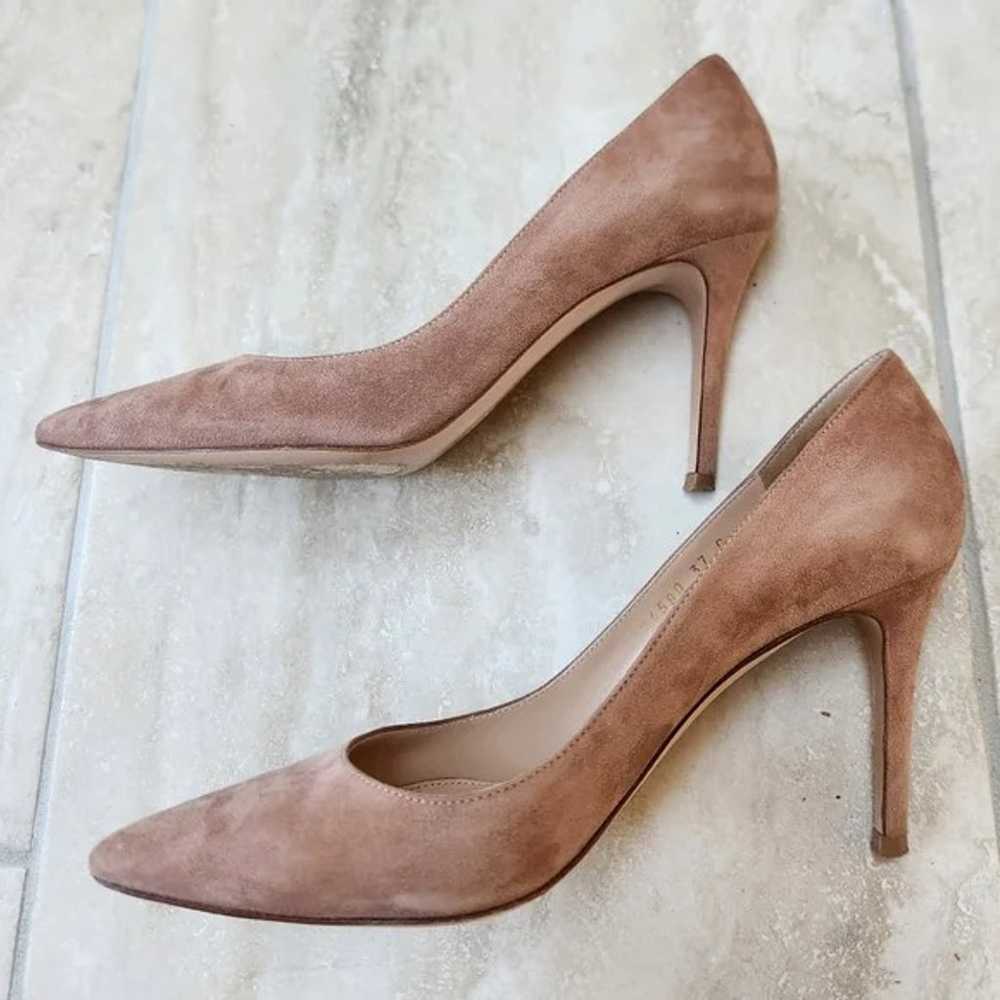 Gianvito Rossi 85mm Suede Pumps Praline Size 37 - image 4