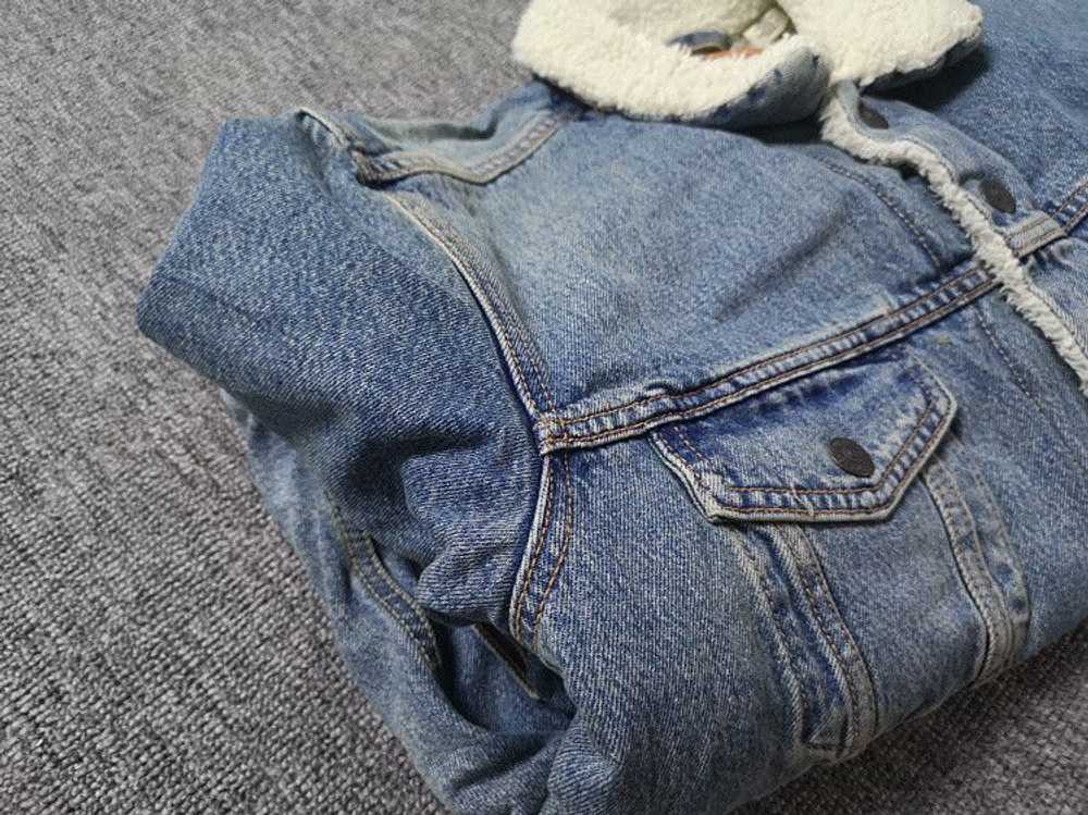 Other Lamb fleece denim jacket - image 2