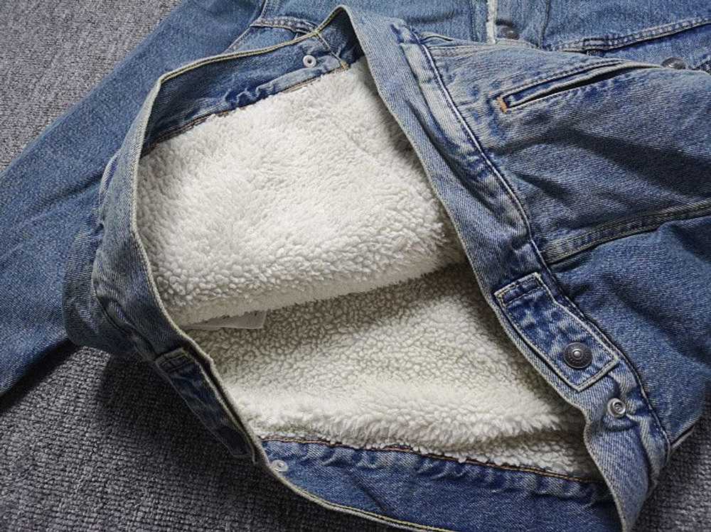 Other Lamb fleece denim jacket - image 8