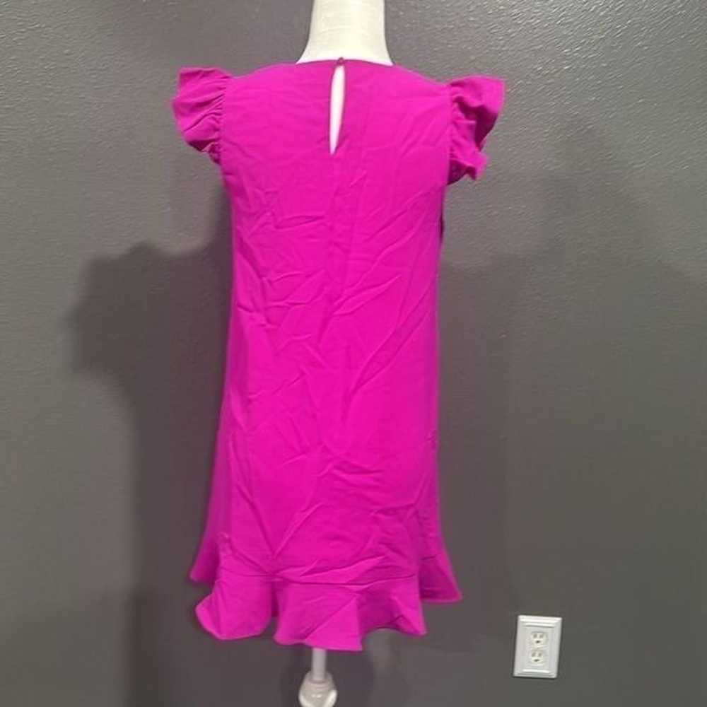 TCEC Vibrant Fuschia Dress With Ruffle Detail S N… - image 2