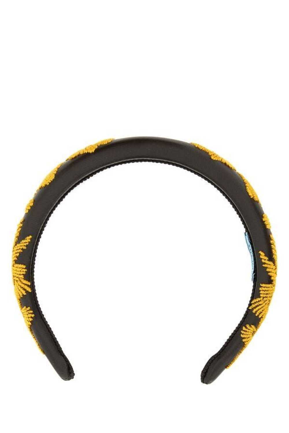 Prada Brown Nappa Leather Hairband - image 3