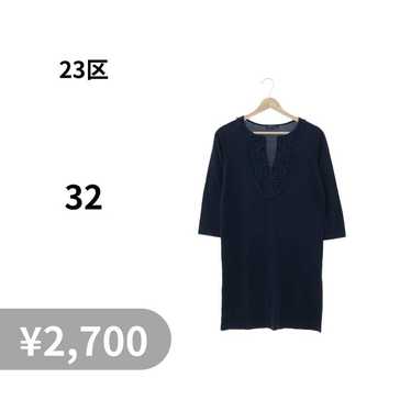 23 Ward Navy Embroidered Dress 32