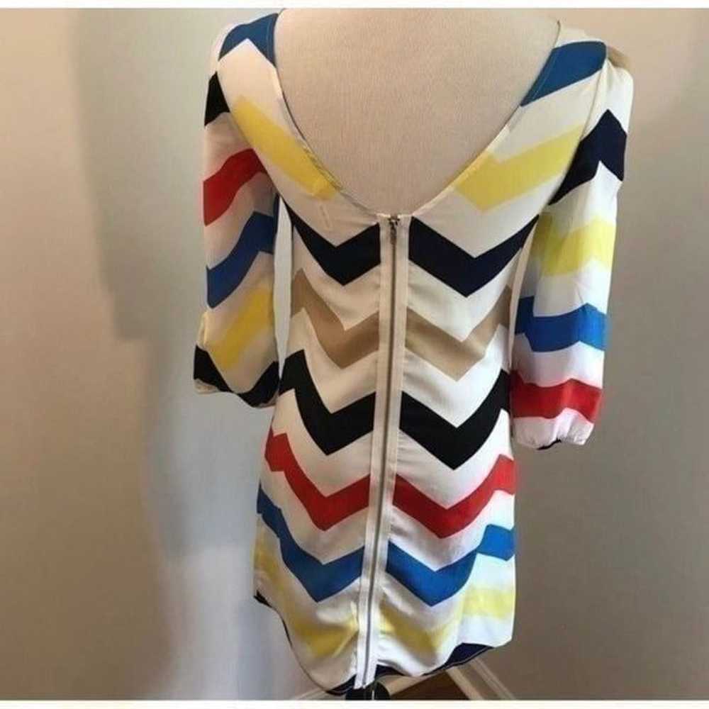 Hello Miss Chevron Sheath Dress Sz S - image 2