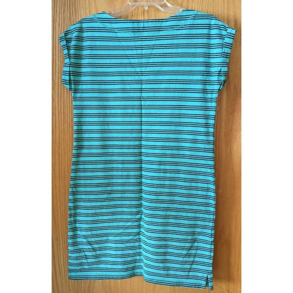 Talbots teal black stripe sleeveless tee shirt dr… - image 2