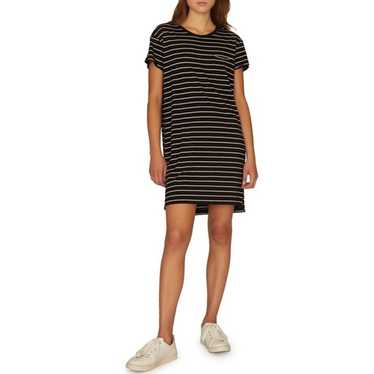 Sanctuary Dress Women Small Black Pink Stripe Pock