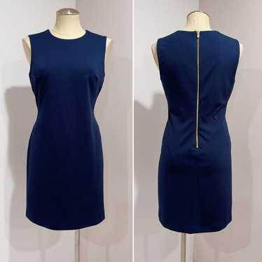 CALVIN KLEIN Navy Blue Sleeveless Career Casual Wo