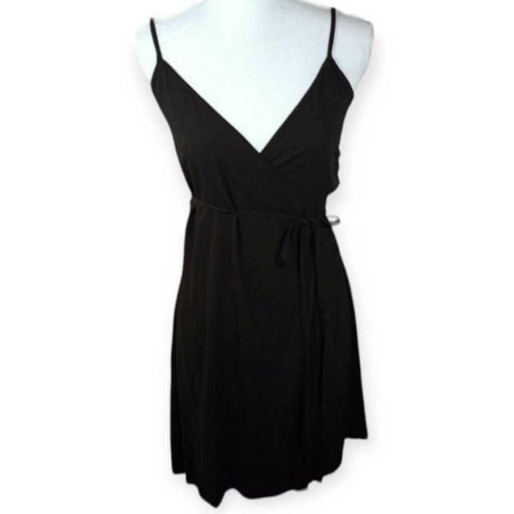 FOREVER 21 BLACK WRAP DRESS SZ.S EUC. - image 1