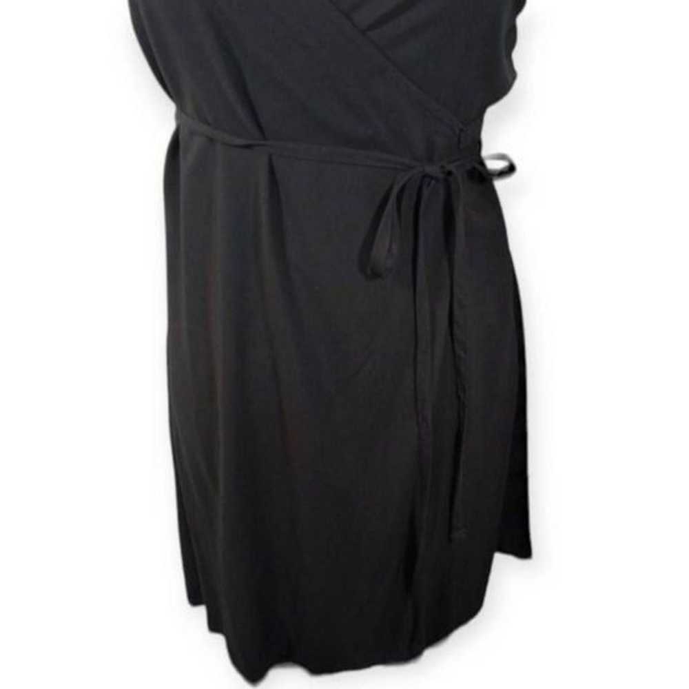 FOREVER 21 BLACK WRAP DRESS SZ.S EUC. - image 3