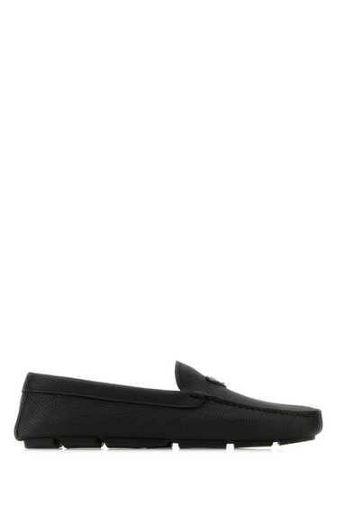 Prada Black Leather Loafers - image 1