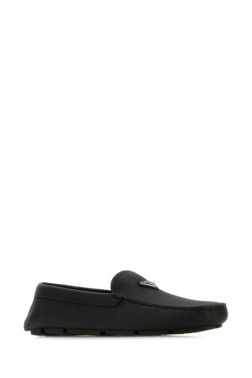 Prada Black Leather Loafers - image 4