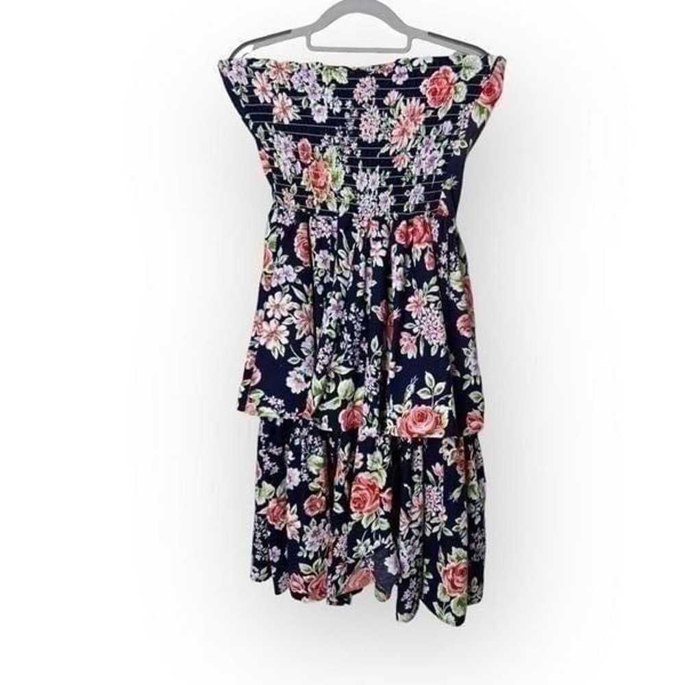 Walden Petite Blue Floral Dress Size 10 Sleeveles… - image 3