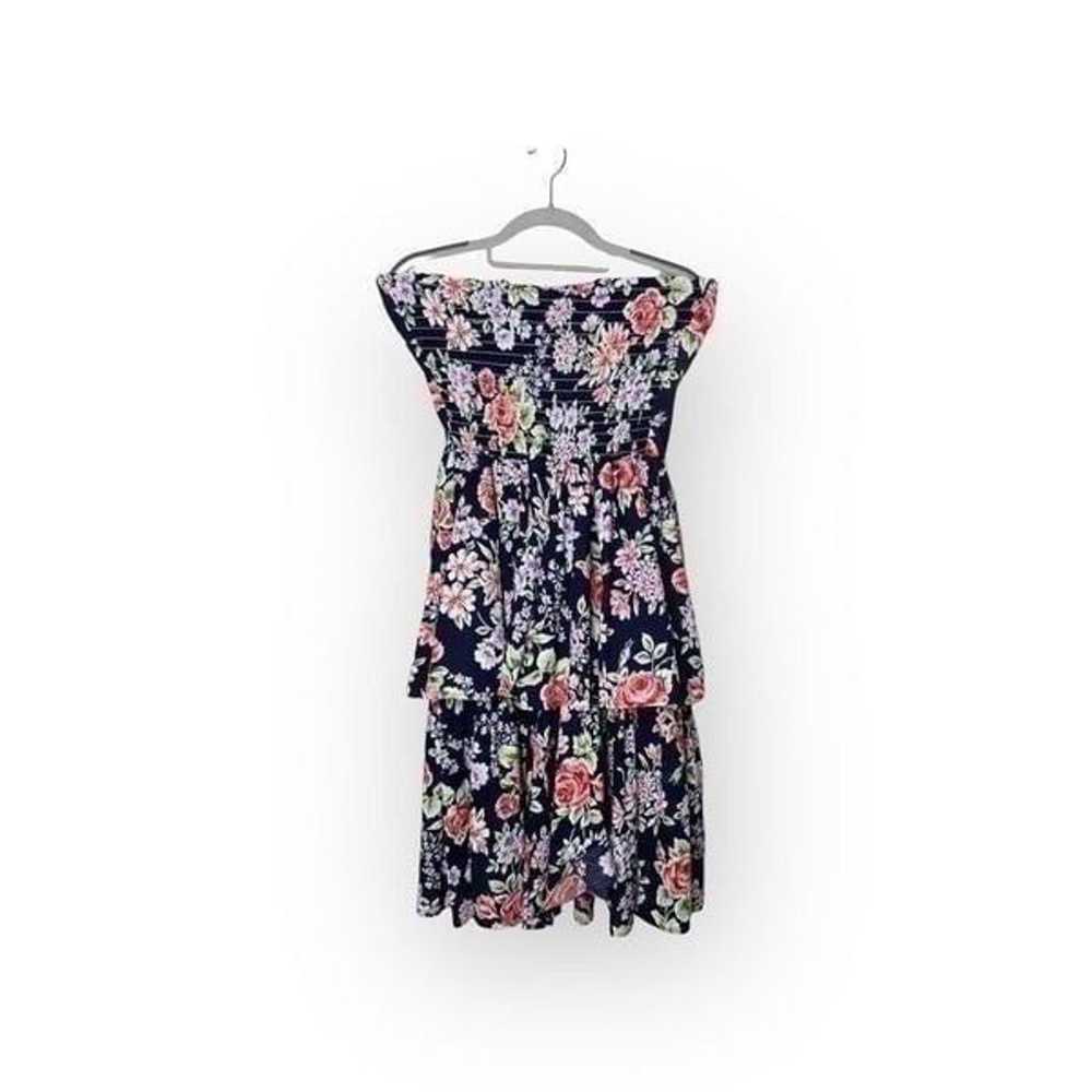 Walden Petite Blue Floral Dress Size 10 Sleeveles… - image 4